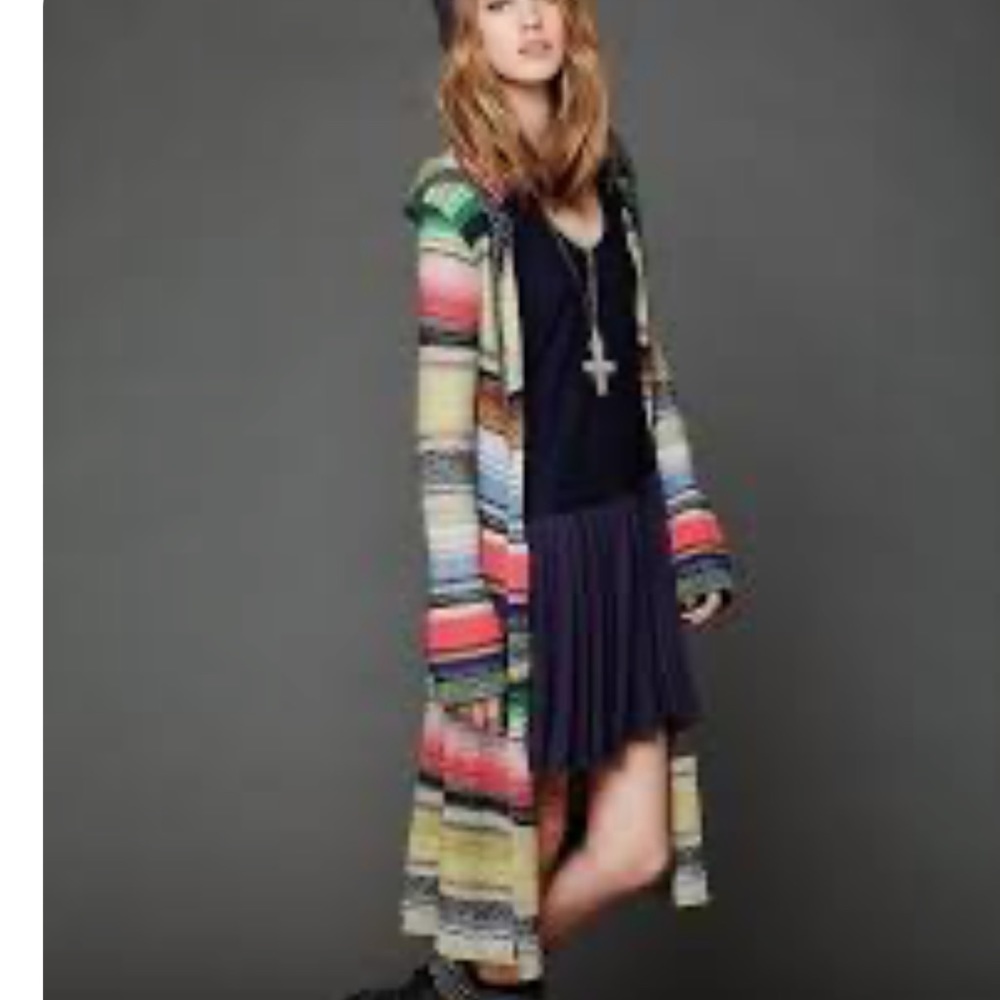 free people multicolor long sweater - Picture 4 of 4